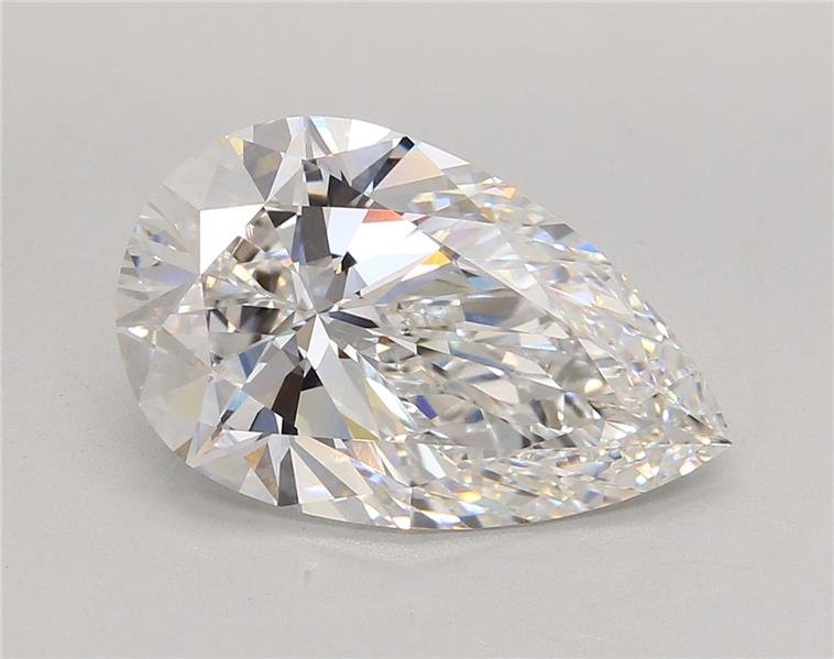 6.07ct E VS1 Rare Carat Ideal Cut Pear Lab Grown Diamond