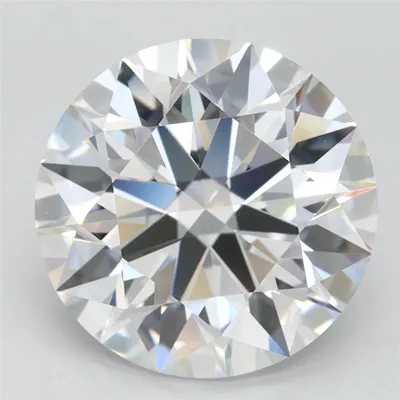 4.18ct D FL Rare Carat Ideal Cut Round Lab Grown Diamond