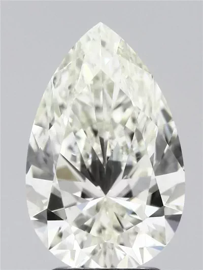3.06ct J VVS2 Rare Carat Ideal Cut Pear Diamond