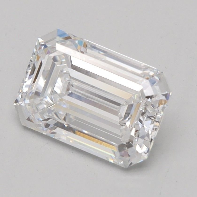 1.03ct D VVS2 Rare Carat Ideal Cut Emerald Lab Grown Diamond