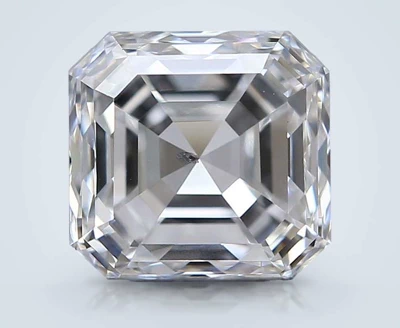 0.90ct E SI2 Rare Carat Ideal Cut Asscher Diamond
