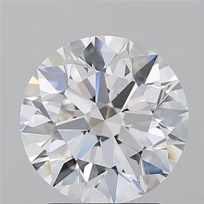 2.56ct D FL Rare Carat Ideal Cut Round Diamond