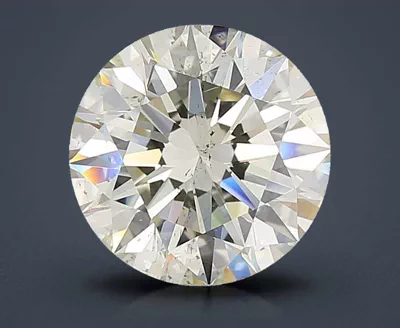 3.04ct K SI1 Rare Carat Ideal Cut Round Diamond