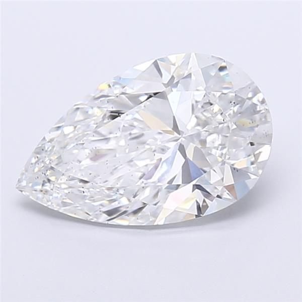 4.04ct E SI1 Rare Carat Ideal Cut Pear Lab Grown Diamond