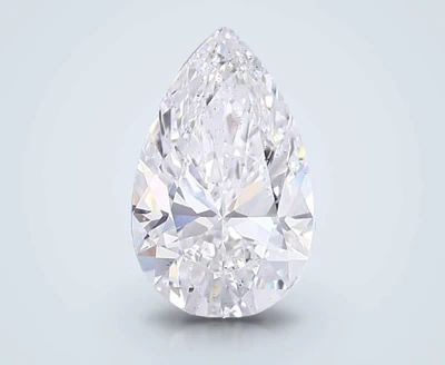 4.04ct E SI1 Rare Carat Ideal Cut Pear Lab Grown Diamond