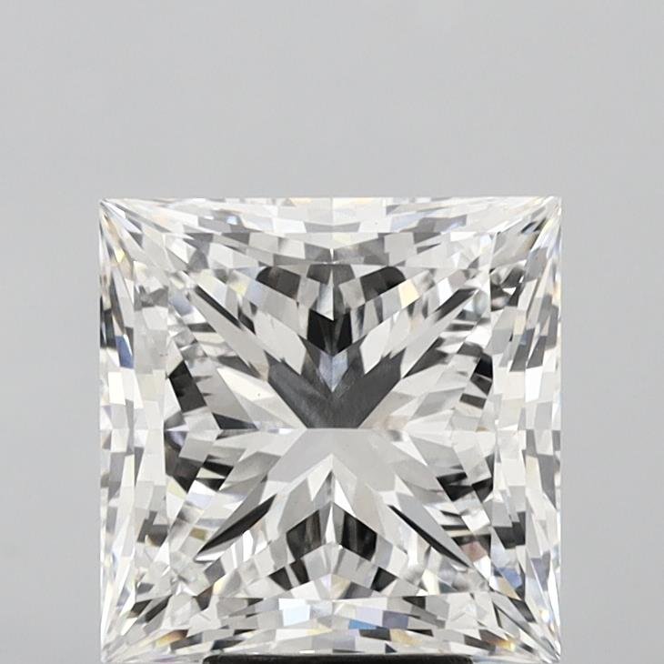7.40ct F VS2 Rare Carat Ideal Cut Princess Lab Grown Diamond