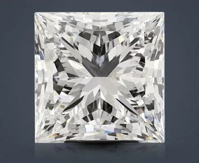 7.40ct F VS2 Rare Carat Ideal Cut Princess Lab Grown Diamond