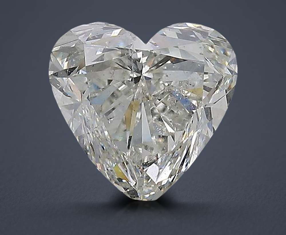 2.04ct J SI2 Rare Carat Ideal Cut Heart Diamond