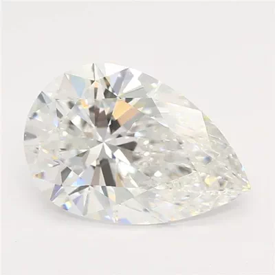 2.18ct E VS2 Rare Carat Ideal Cut Pear Lab Grown Diamond