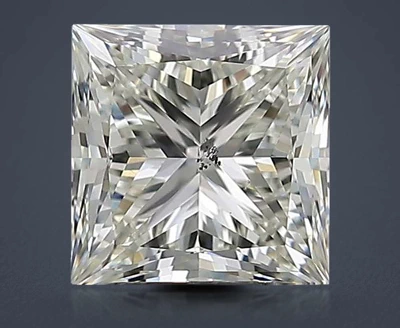 2.01ct K SI2 Rare Carat Ideal Cut Princess Diamond