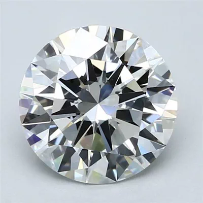 2.72ct F VVS2 Rare Carat Ideal Cut Round Diamond