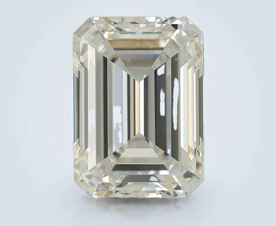 3.09ct F VVS2 Rare Carat Ideal Cut Emerald Lab Grown Diamond