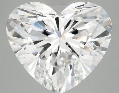 6.26ct E VVS2 Rare Carat Ideal Cut Heart Lab Grown Diamond