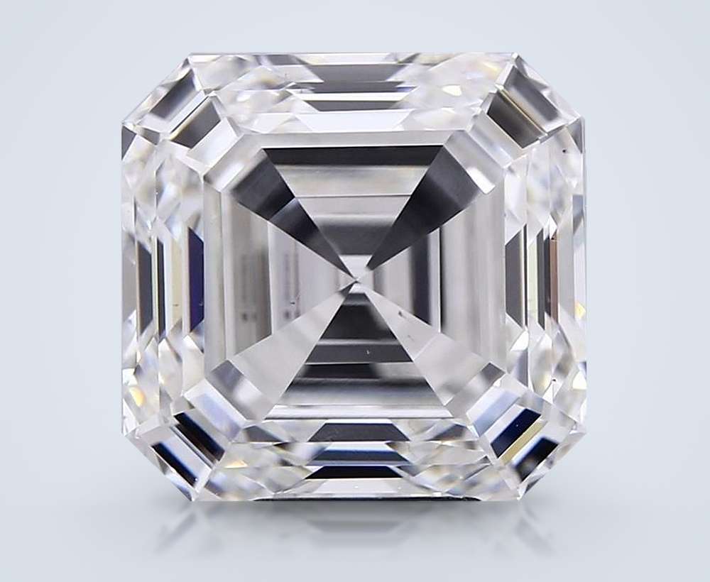 7.02ct E VS2 Rare Carat Ideal Cut Asscher Lab Grown Diamond