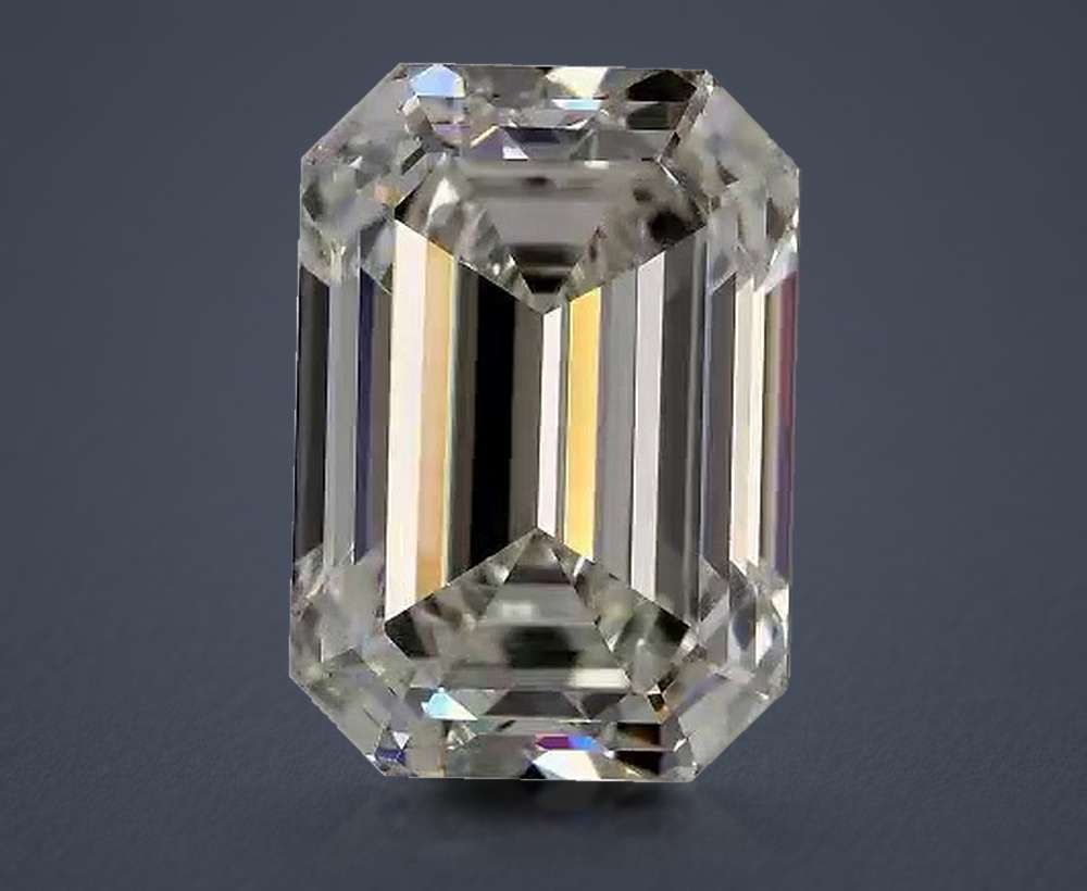 10.17ct H VVS2 Rare Carat Ideal Cut Emerald Diamond