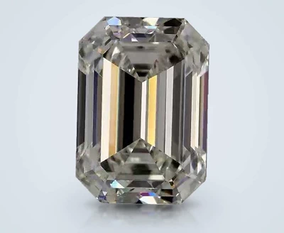 10.17ct H VVS2 Rare Carat Ideal Cut Emerald Diamond