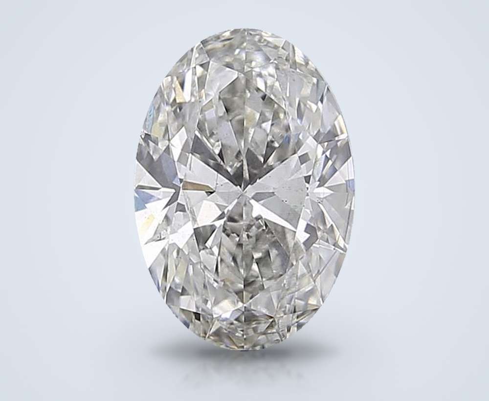 2.00ct G SI1 Rare Carat Ideal Cut Oval Lab Grown Diamond