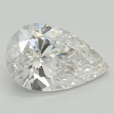 3.52ct E VS2 Rare Carat Ideal Cut Pear Lab Grown Diamond