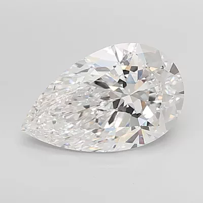 5.09ct E VVS2 Rare Carat Ideal Cut Pear Lab Grown Diamond