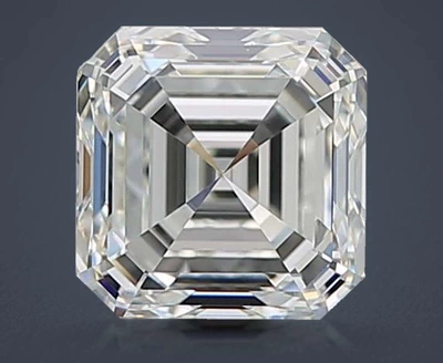 1.01ct J VVS1 Rare Carat Ideal Cut Asscher Diamond