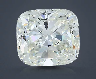 5.14ct J SI2 Very Good Cut Cushion Diamond