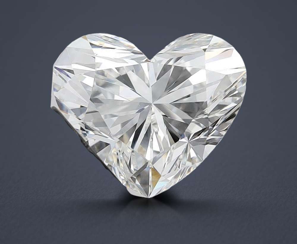 2.98ct F VVS1 Rare Carat Ideal Cut Heart Lab Grown Diamond