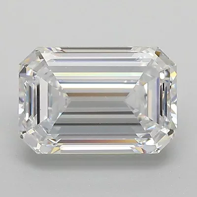2.06ct E VVS2 Rare Carat Ideal Cut Emerald Lab Grown Diamond