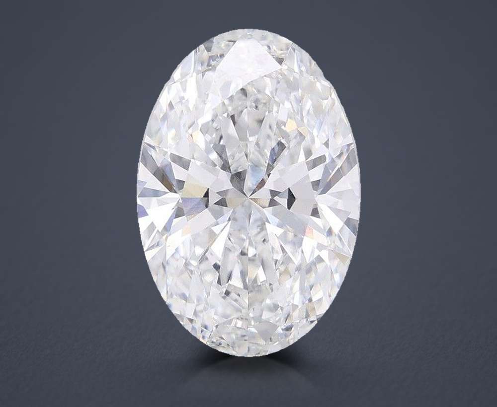 12.06ct E VS1 Rare Carat Ideal Cut Oval Lab Grown Diamond