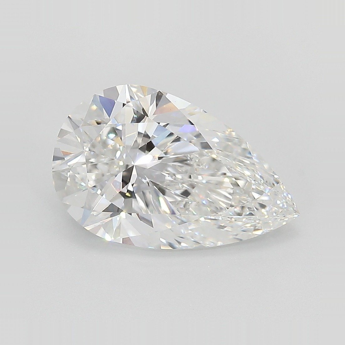 3.44ct E VS1 Rare Carat Ideal Cut Pear Lab Grown Diamond