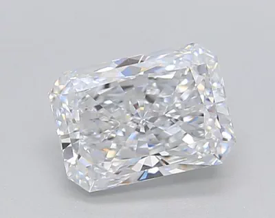 1.09ct D VVS1 Rare Carat Ideal Cut Radiant Lab Grown Diamond