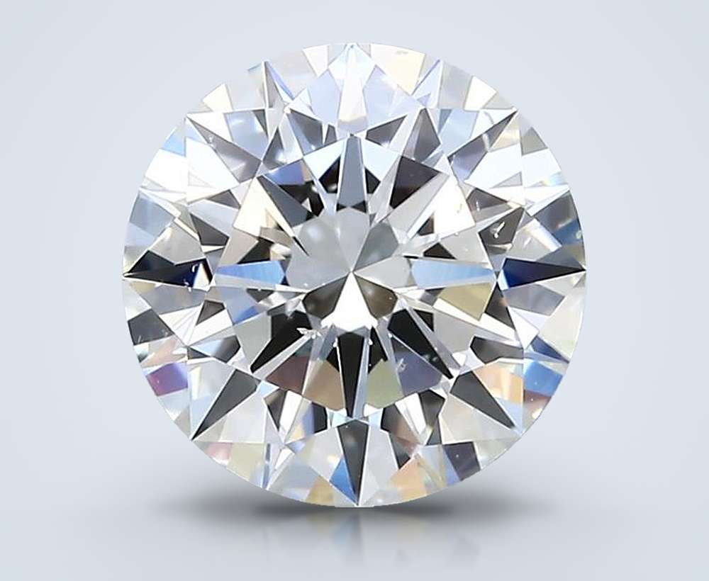2.01ct I SI1 Rare Carat Ideal Cut Round Diamond