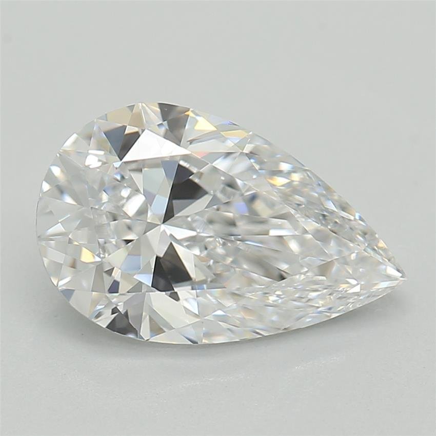 1.08ct D VS1 Rare Carat Ideal Cut Pear Lab Grown Diamond