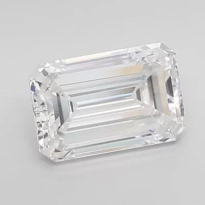 2.04ct D VS1 Rare Carat Ideal Cut Emerald Lab Grown Diamond
