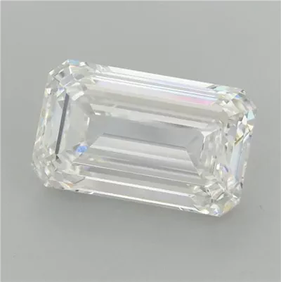 8.09ct F VS1 Rare Carat Ideal Cut Emerald Lab Grown Diamond