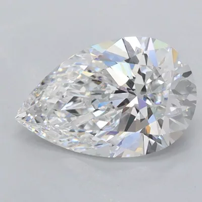 1.33ct D VVS1 Rare Carat Ideal Cut Pear Lab Grown Diamond