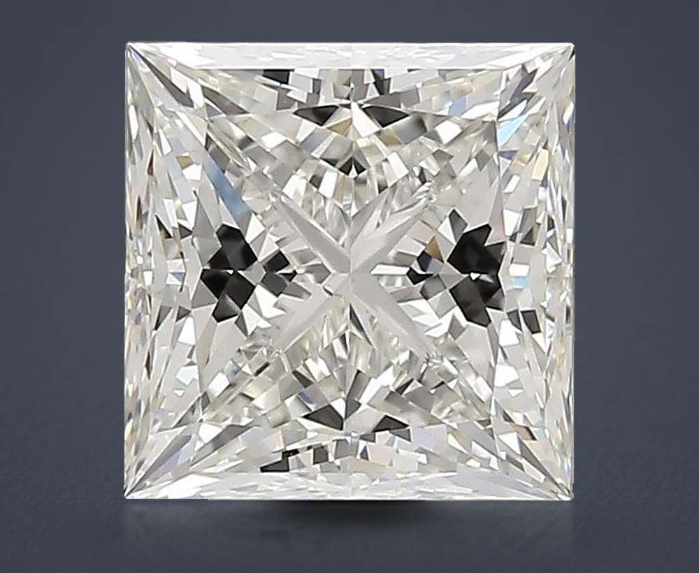 3.01ct J VS2 Rare Carat Ideal Cut Princess Diamond