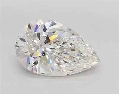 5.07ct E VVS2 Rare Carat Ideal Cut Pear Lab Grown Diamond