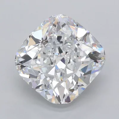 2.67ct D VVS1 Excellent Cut Cushion Lab Grown Diamond