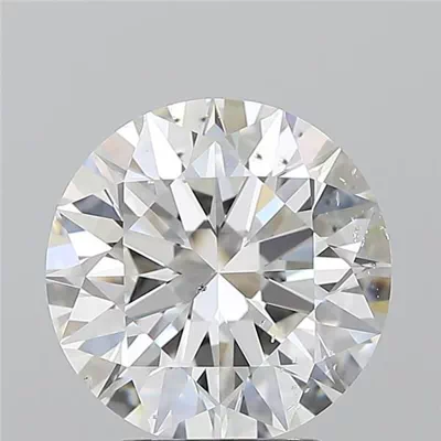 3.01ct F SI1 Rare Carat Ideal Cut Round Diamond