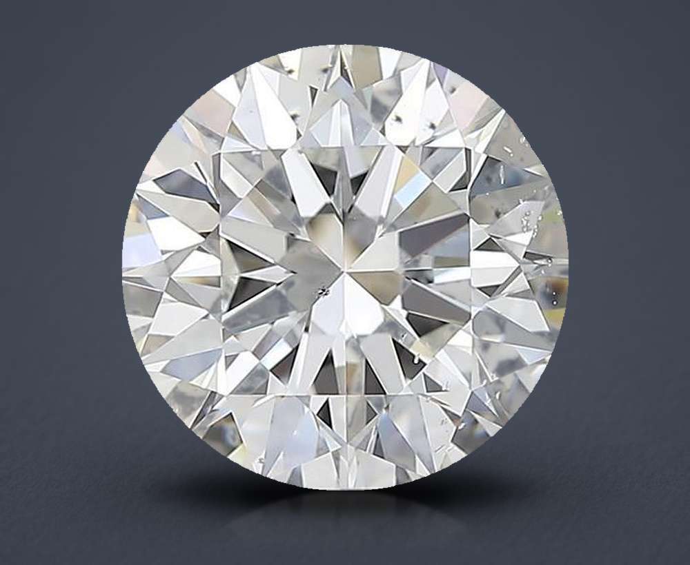 3.01ct F SI1 Rare Carat Ideal Cut Round Diamond