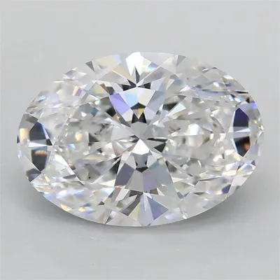 2.01ct D VS1 Rare Carat Ideal Cut Oval Lab Grown Diamond