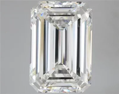 16.54ct F VVS2 Rare Carat Ideal Cut Emerald Lab Grown Diamond