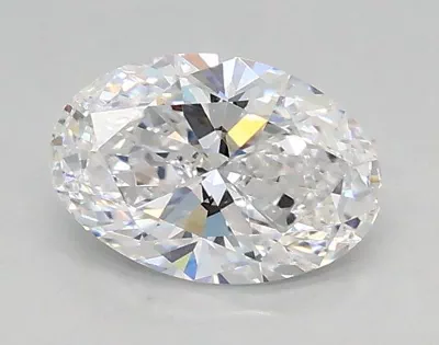 0.51ct D VVS1 Rare Carat Ideal Cut Oval Lab Grown Diamond