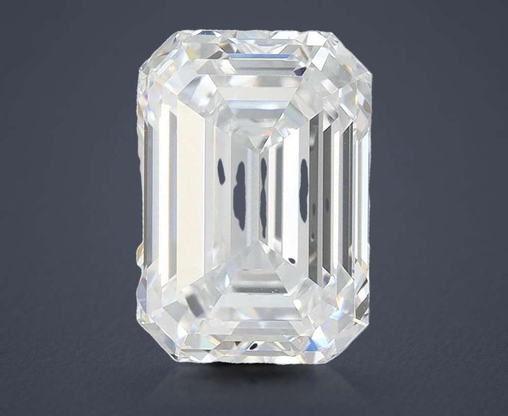 3.03ct G VS2 Rare Carat Ideal Cut Emerald Lab Grown Diamond