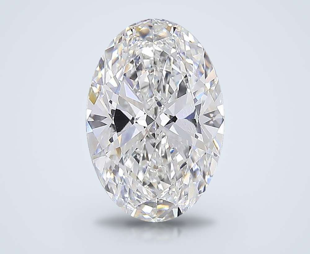 15.04ct F VVS2 Rare Carat Ideal Cut Oval Lab Grown Diamond