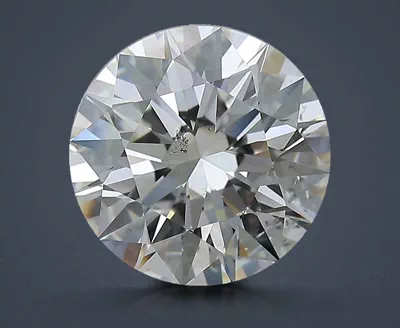 4.01ct K SI2 Rare Carat Ideal Cut Round Diamond