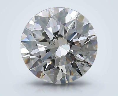 4.01ct K SI2 Rare Carat Ideal Cut Round Diamond