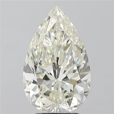 3.70ct I SI1 Rare Carat Ideal Cut Pear Diamond