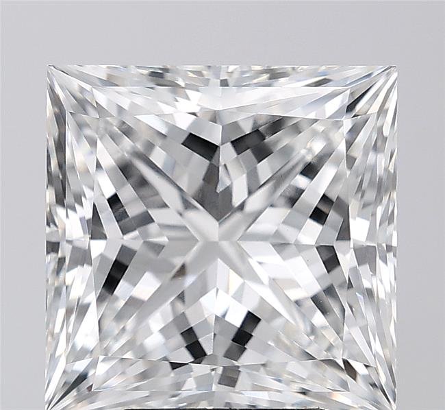 7.08ct F VVS2 Rare Carat Ideal Cut Princess Lab Grown Diamond
