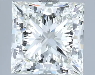4.07ct I VVS2 Rare Carat Ideal Cut Princess Diamond